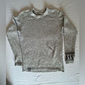 Handmade 100% Alpaca Wool Crewneck Sweater in Gray